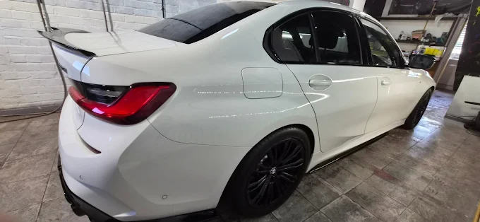 BMW 3 Series M Sport G20 ceramic coating in Warrington — Alpine White deep gloss result by WCD Car Detailing, Fairclough Mill WA5