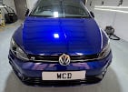 Volkswagen Golf R ceramic coating in Warrington — Lapiz Blue paint sealed and protected by WCD Car Detailing WA5