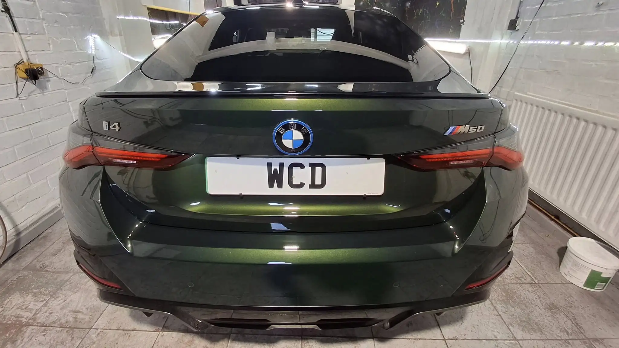 Ceramic coated car gleaming in Warrington — mirror finish result by WCD Car Detailing at Fairclough Mill